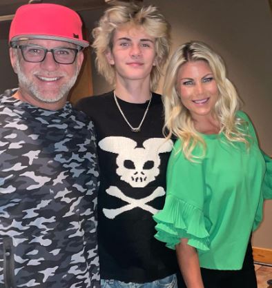 Marabeth Hough with her son and husband